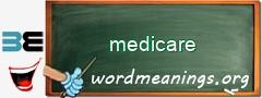 WordMeaning blackboard for medicare